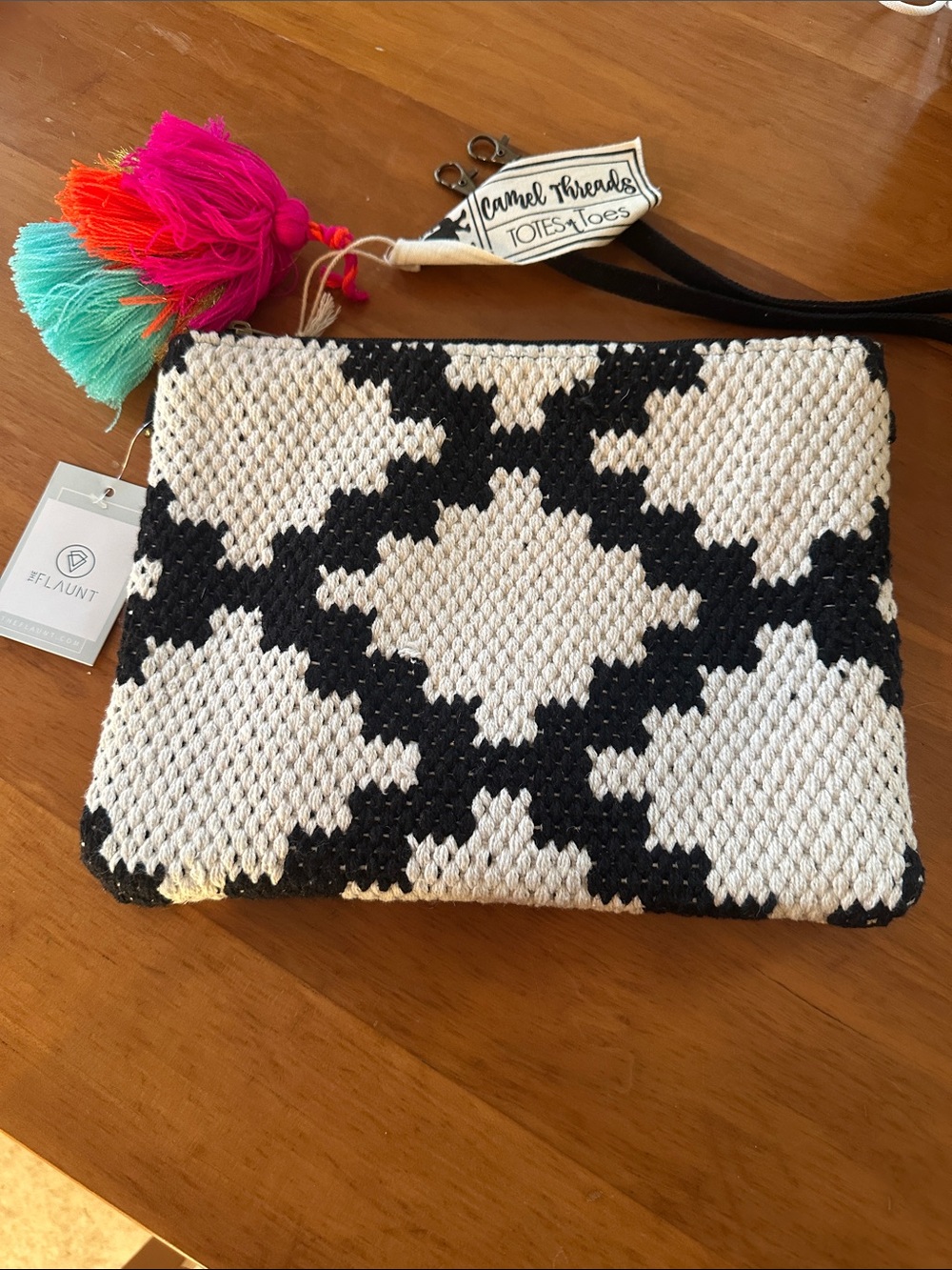 Tapestry crochet clutch